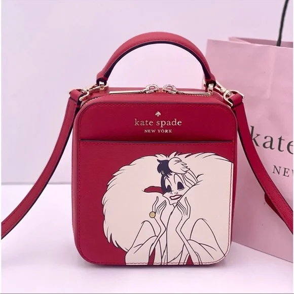 ❤️ Kate Spade New York C Disney VanityCruella Crossbody Bag New